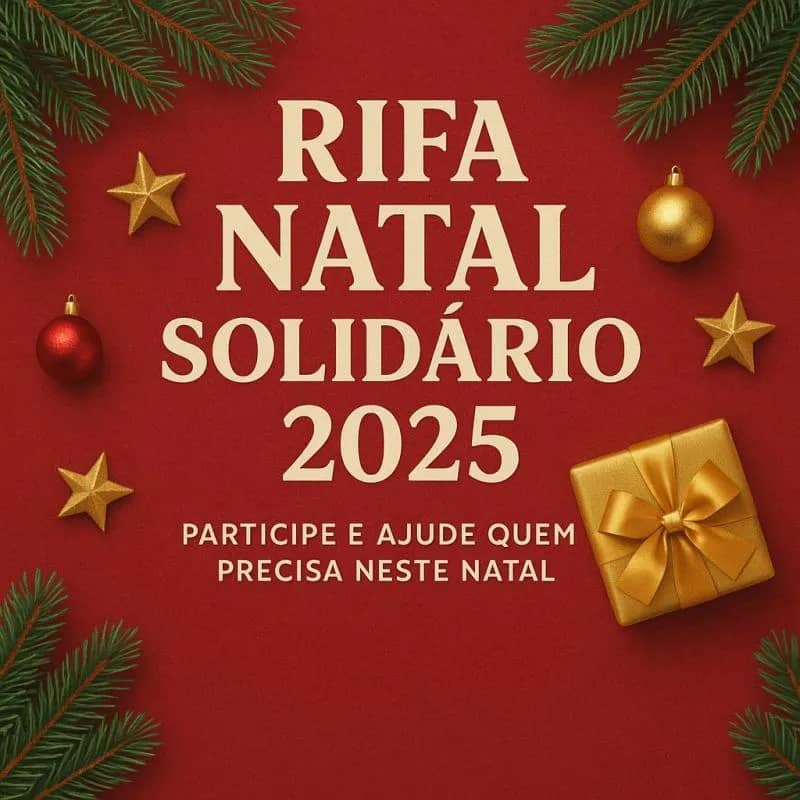 Imagem da campanha RIFA NATAL SOLIDÁRIO 2025