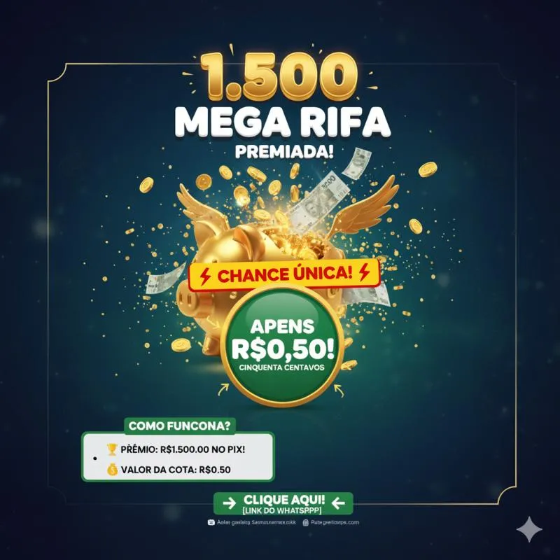 Imagem da campanha 1500 por apenas 0.50