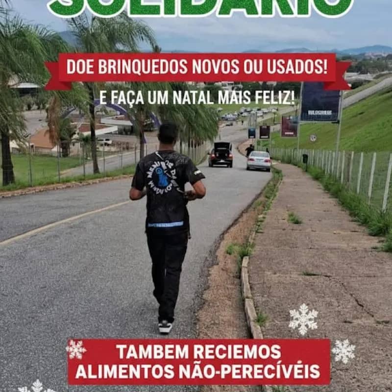 Imagem da campanha Natal solidário do bairro João Paulo II o homem que não serve para servir não serve para nada