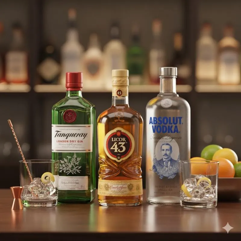 Imagem da campanha Kit 3 garrafas Premium (Gin Tanqueray, Licor 43, Absolut)