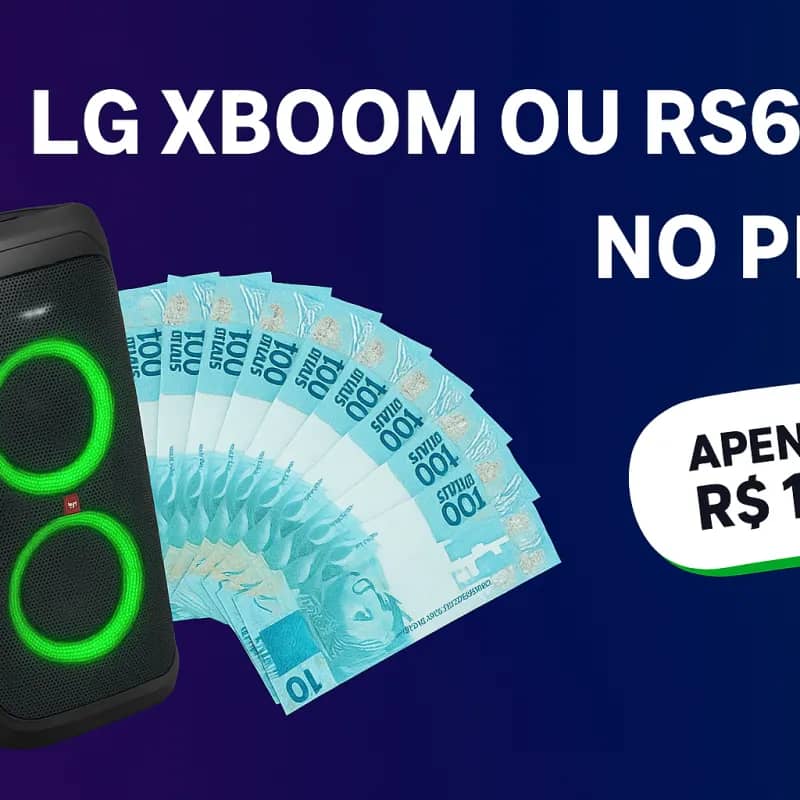Imagem da campanha Campanha Premiada – Caixa LG XBOOM ou Pix de R$600