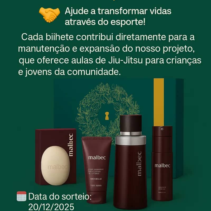 Imagem da campanha 🎟️ RIFA SOLIDÁRIA – R$3,00 🎟️ Em prol do Projeto Social Jiu-Jitsu na BT