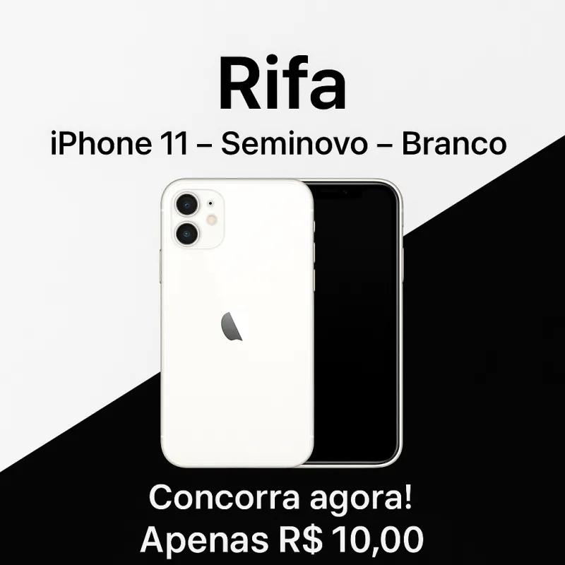 Imagem da campanha RIFA IPHONE 11