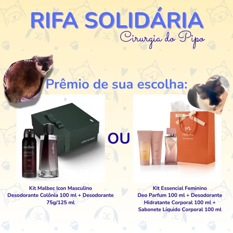 Imagem da campanha Rifa Solidária - Ajuda na Cirurgia do Pipo