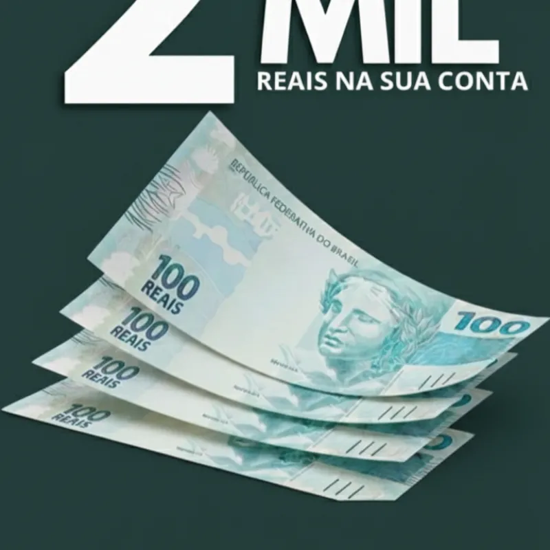 Imagem da campanha 2 MIL NA SUA CONTA