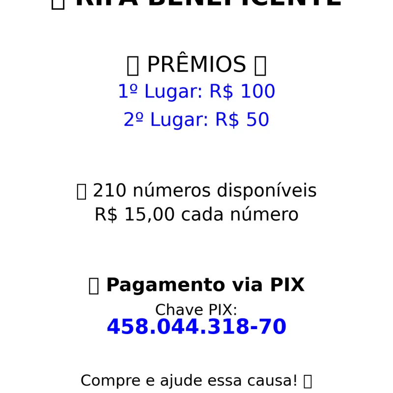 Imagem da campanha Campanha beneficente