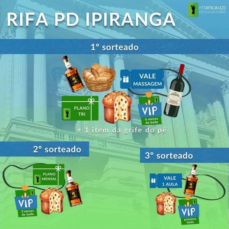 Imagem da campanha Rifa do PD Ipiranga