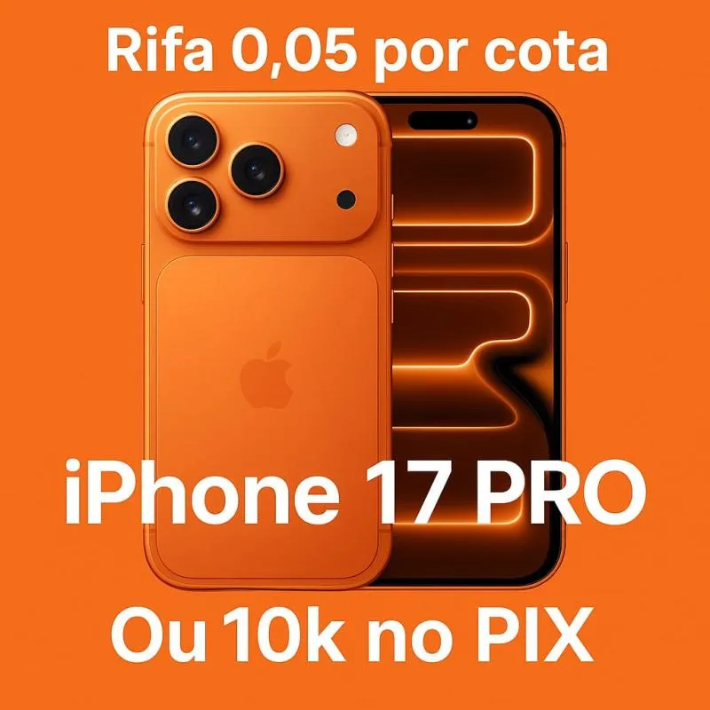Imagem da campanha Ação entre amigos IPHONE 17 PRO OU 10K