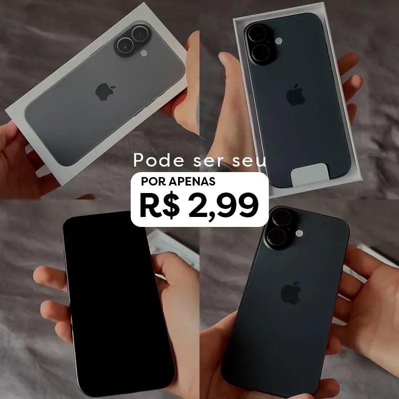 Imagem da campanha Ano Novo, iPhone Novo