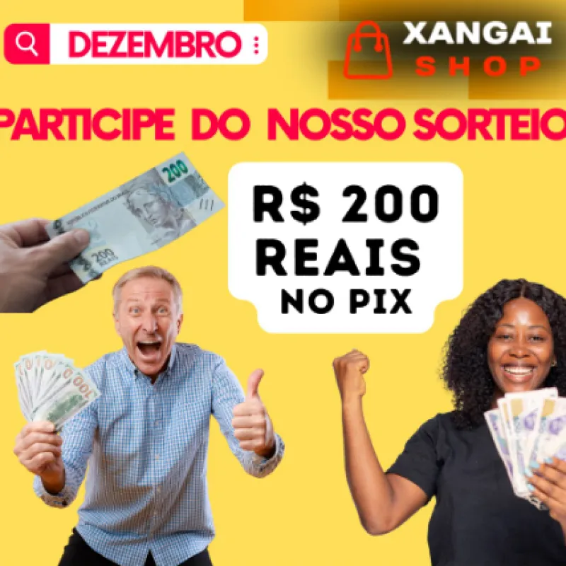 Imagem da campanha Sorteio de Final de Mês Xangai Shop (Dezembro)