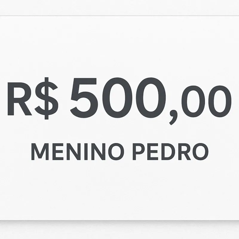 Imagem da campanha R$500 no pix