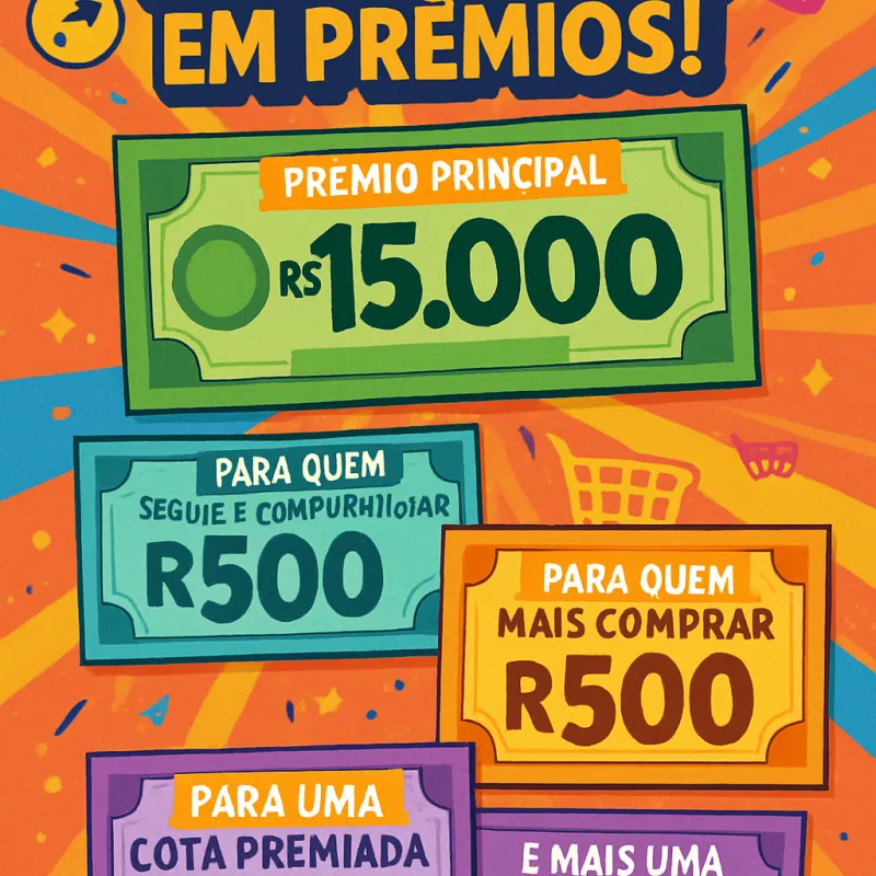 Imagem da campanha 17 mil em prêmios