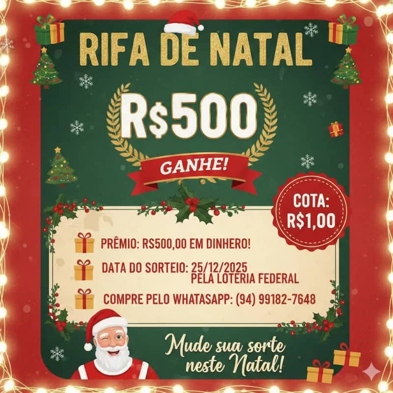Imagem da campanha Rifa Natal Mágico 🌟🎁