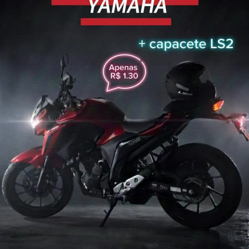 Imagem da campanha fazer 250 + capacete LS2