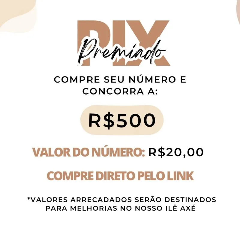 Imagem da campanha Pix premiado