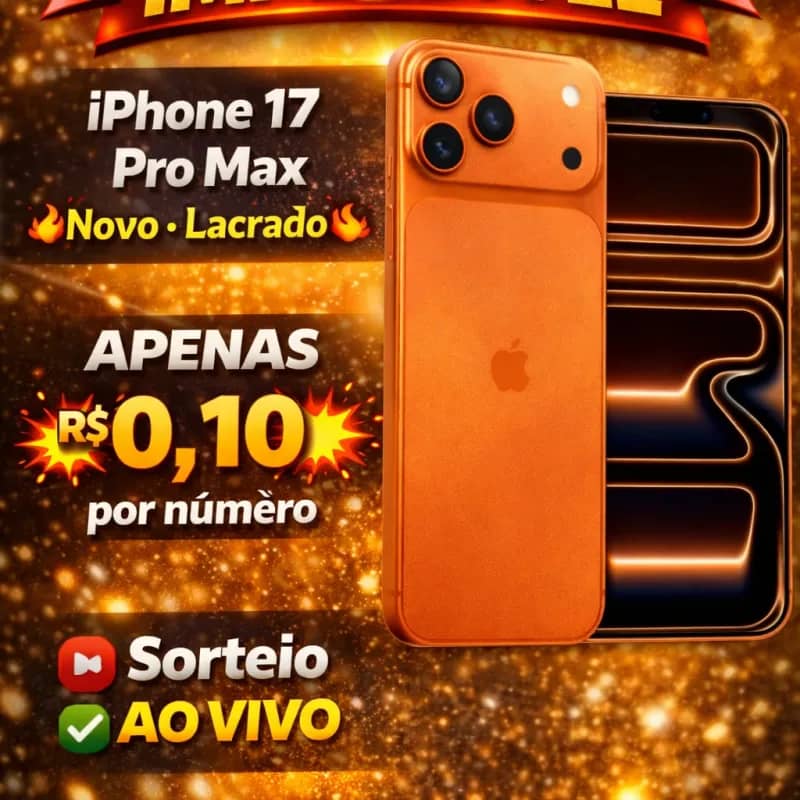 Imagem da campanha iPhone 17 pro Max 256gb
