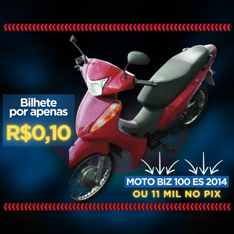 Imagem da campanha BIZ 100 ES 2014 OU R$ 11.000,00 NO PIX