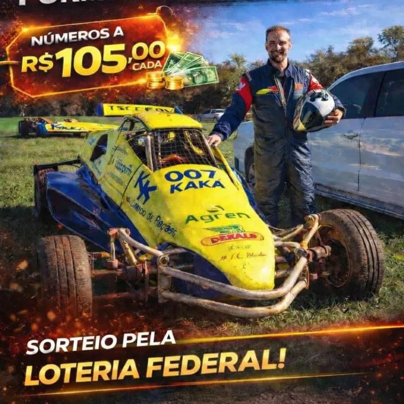 Imagem da campanha RIFA SOLIDÁRIA – UMA CORRIDA PELA VIDA - Sadir Kronbauer