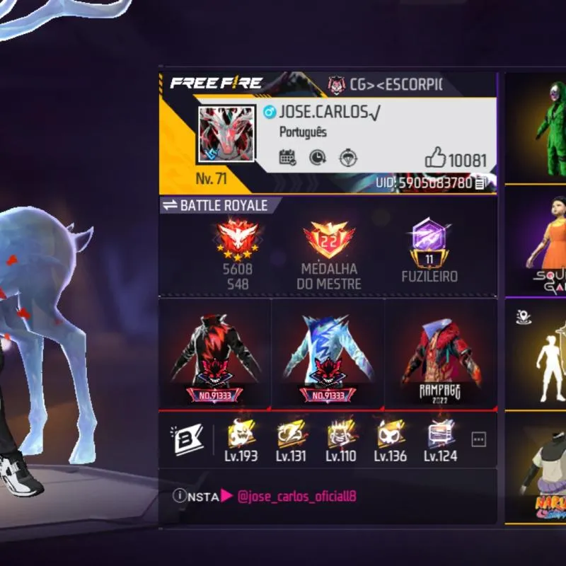 Imagem da campanha Conta de free fire ou r$ 200 na sua conta