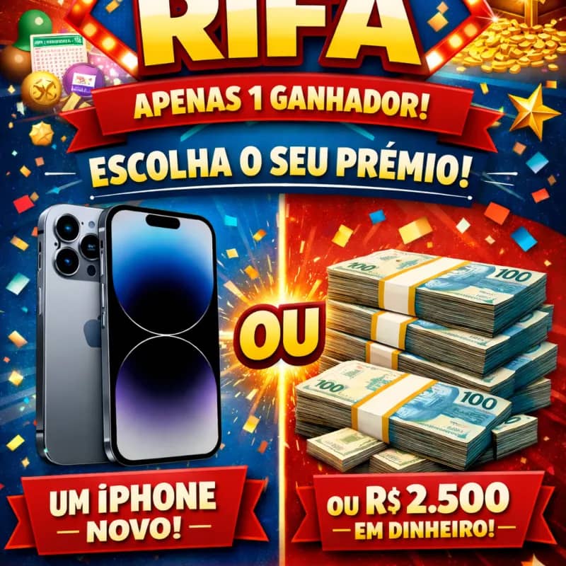 Imagem da campanha Rifa solidária