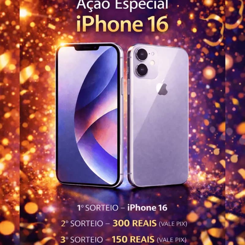 Imagem da campanha Ação Especial iPhone 16