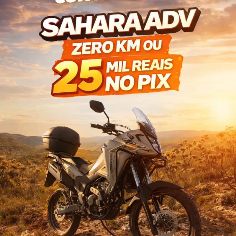 Imagem da campanha Sahara ADV ou 25k no Pix
