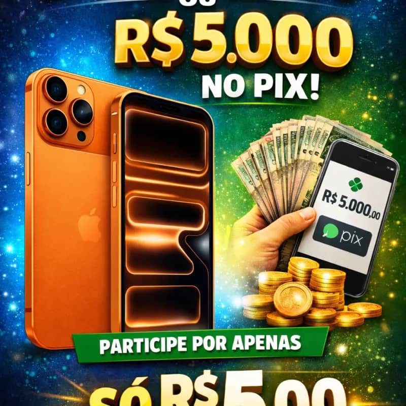 Imagem da campanha Rifa Solidária em Prol das Crianças – iPhone 17 Pro ou R$5.000