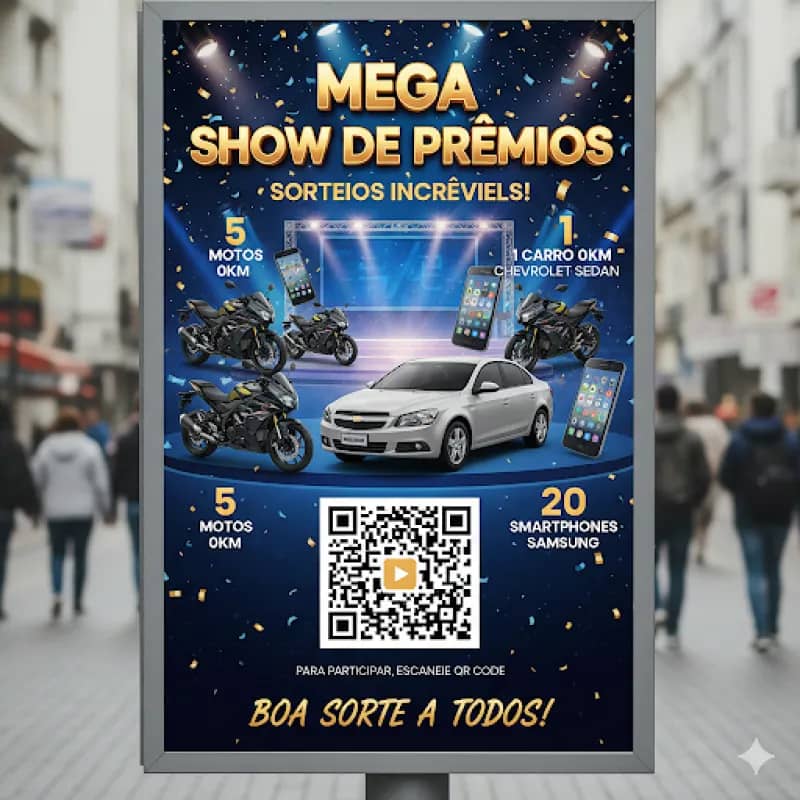 Imagem da campanha Show de presente