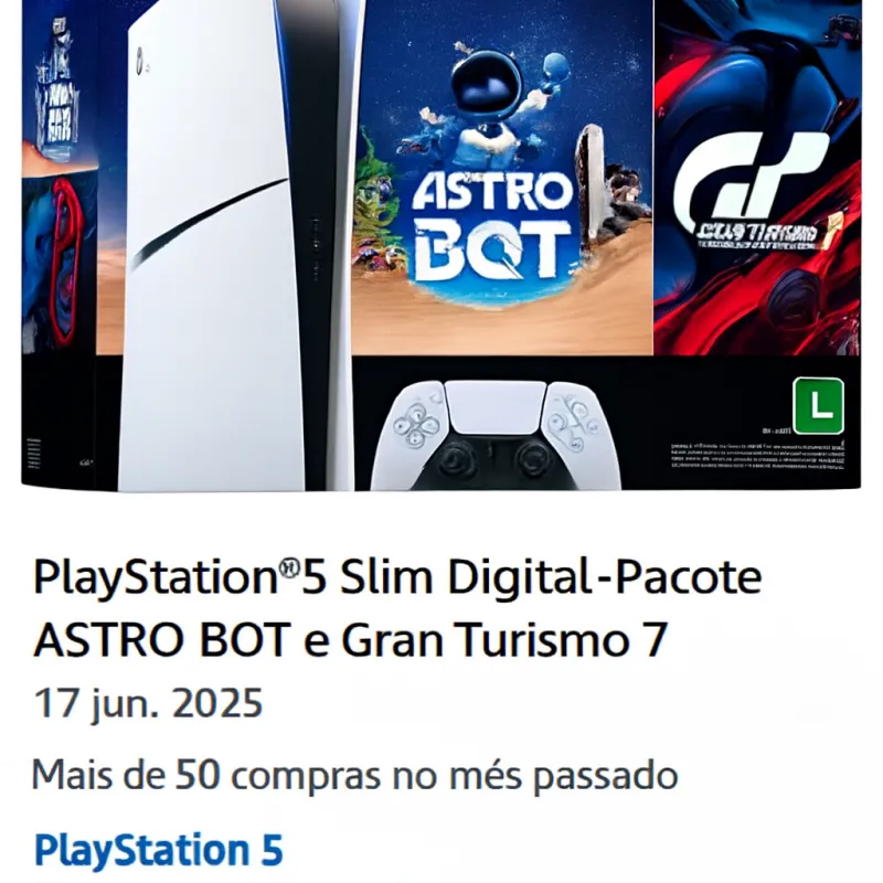 Imagem da campanha CONCORRA A UM PS5 SLIM POR 10$
