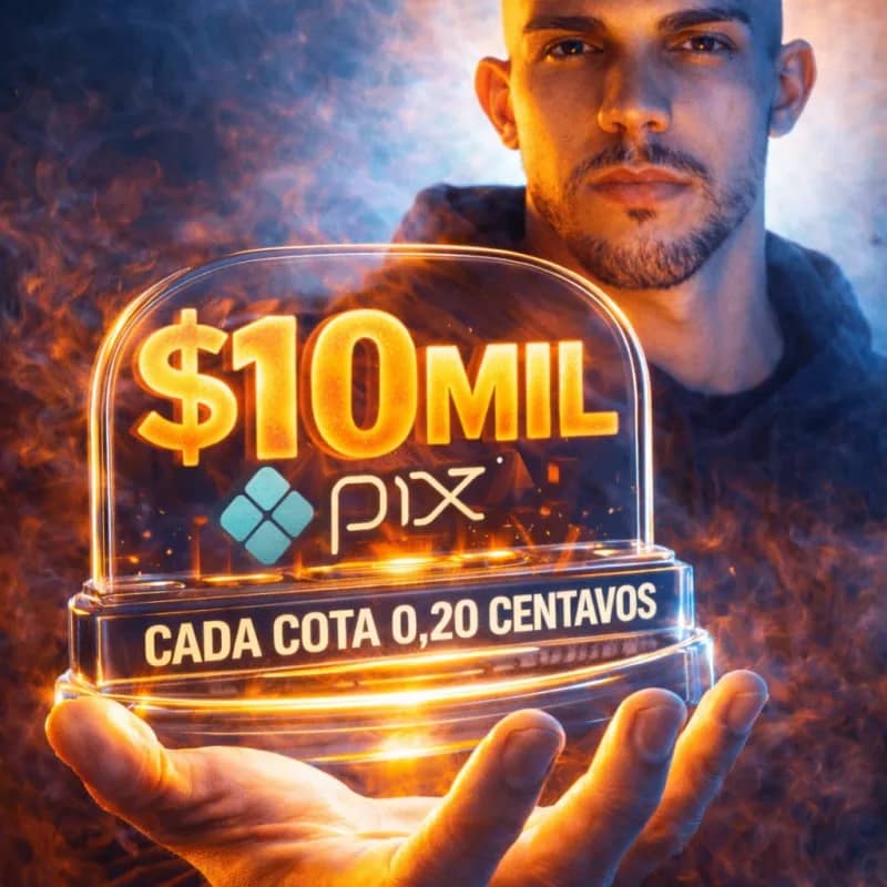 Imagem da campanha mudança de vida 10 mil no pix 2026