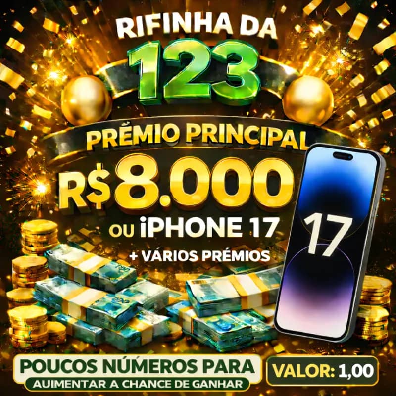Imagem da campanha Rifinha da 123