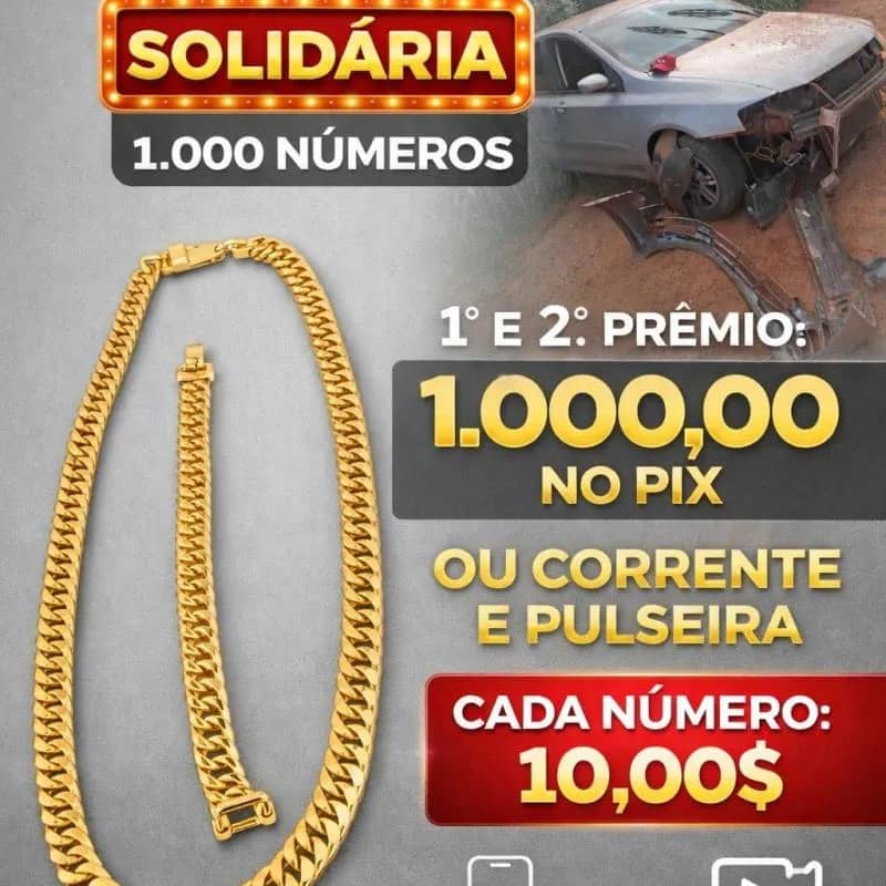 Imagem da campanha Rifa Solidaria