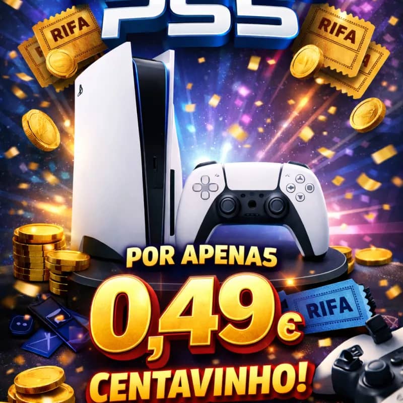 Imagem da campanha PS5 OU 2K NA CONTA
