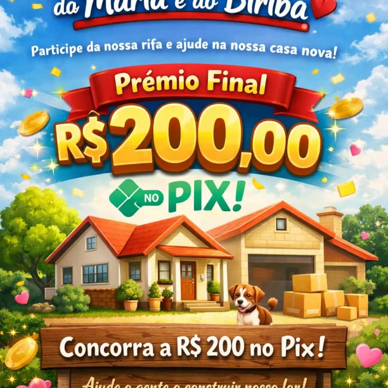 Imagem da campanha Casa Nova Maria e Edson