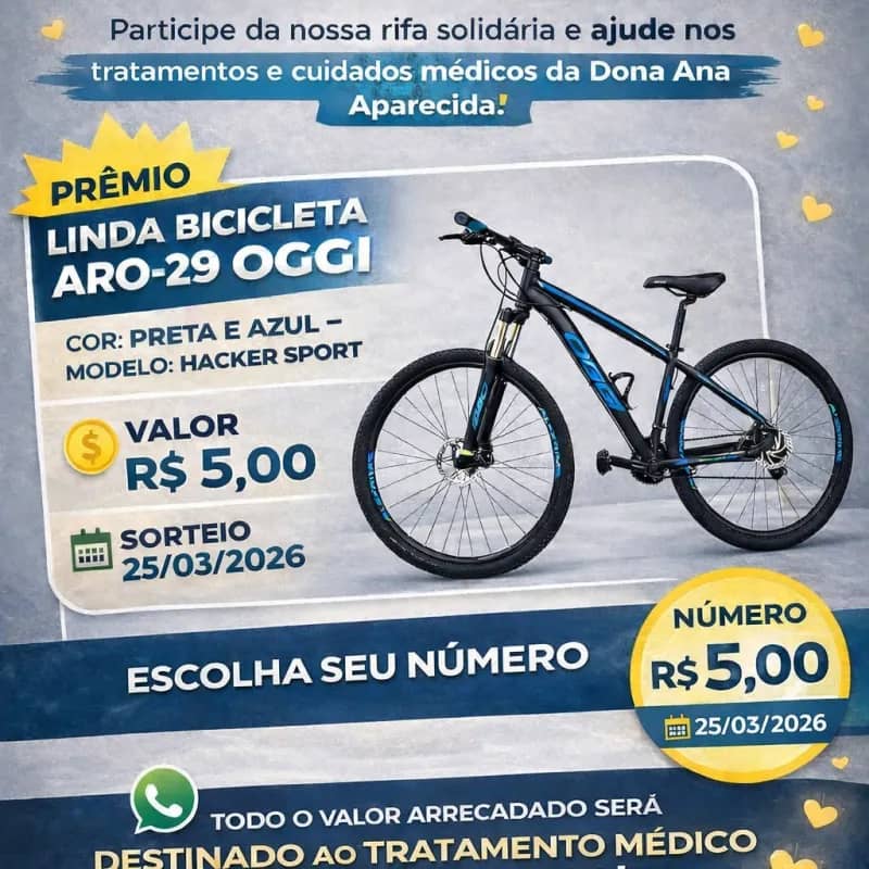 Imagem da campanha Rifa Solidária