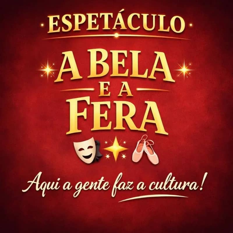 Imagem da campanha Espetaculo - A Bela e a Fera