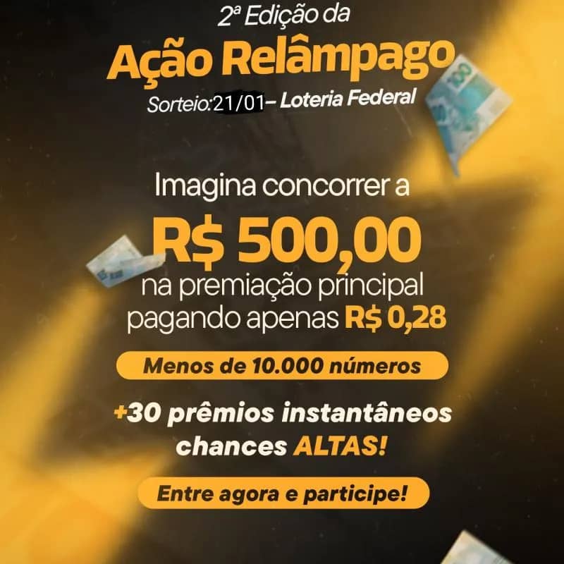 Imagem da campanha AÇÃO RELÂMPAGO - COMEÇANDO O ANO COM O PÉ DIREITO