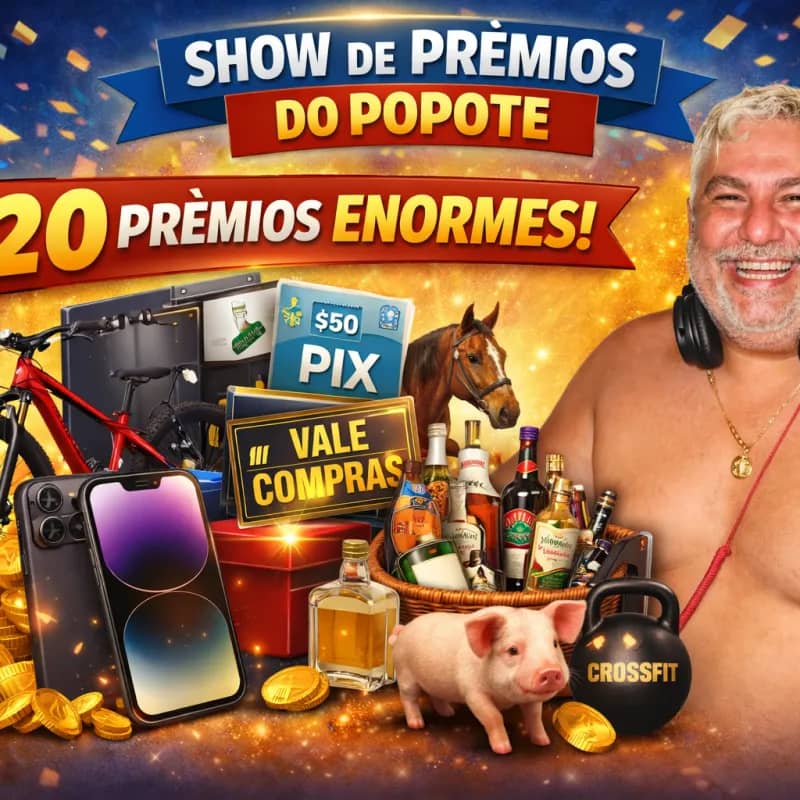 Imagem da campanha SHOW DE PRÊMIOS DO POPOTE (GEO)