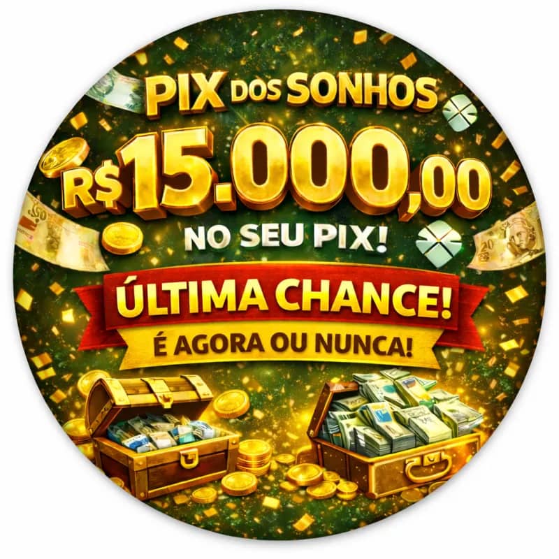 Imagem da campanha Pix dos sonhos 15k