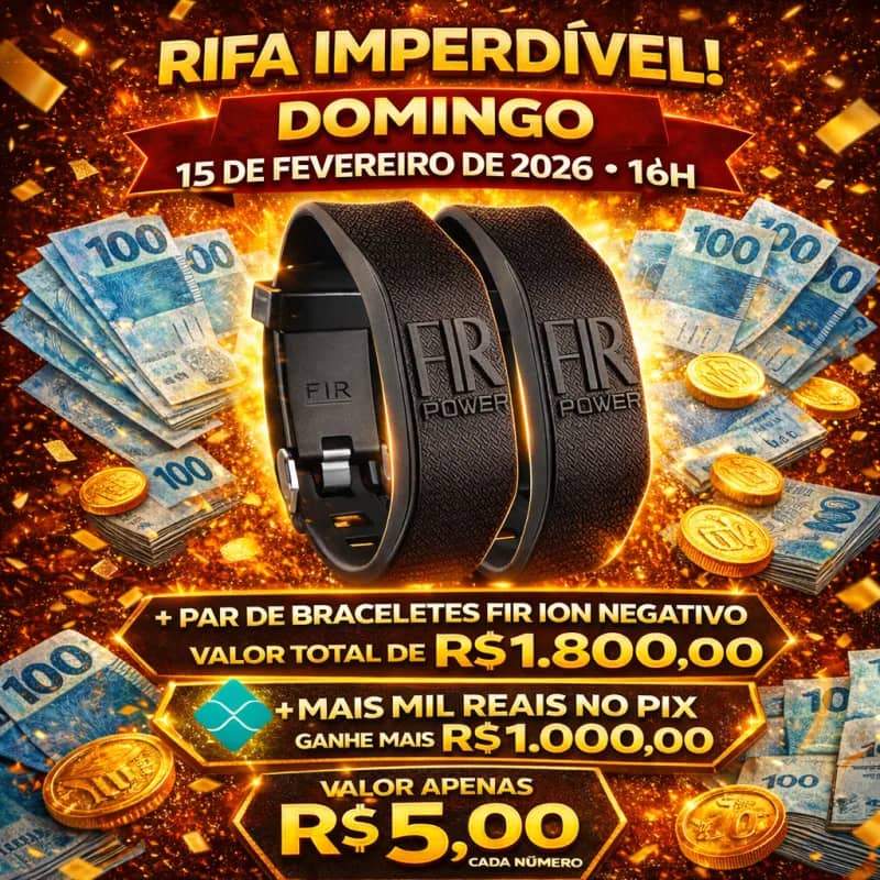 Imagem da campanha Braceletes Fir Ion Negativo + Milzinho no Pix🤑