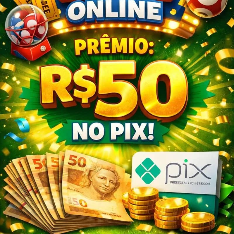 Imagem da campanha SORTEIO R$ 50,00 NO PIX