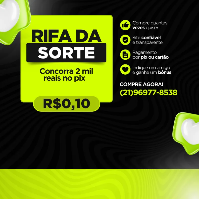 Imagem da campanha 2.000 + 2 de 500,00 com 0,10 centavos 🥳