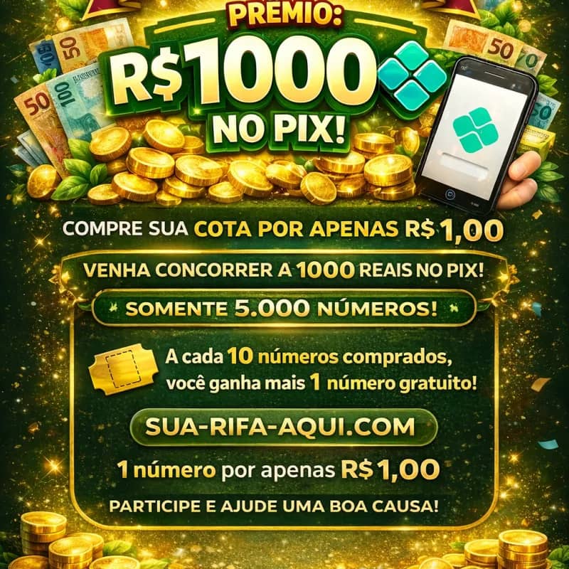 Imagem da campanha 1000 Reais no Pix!
