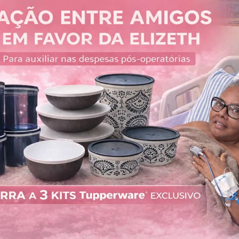 Imagem da campanha Ação em favor da Elizeth da TUPPERWER