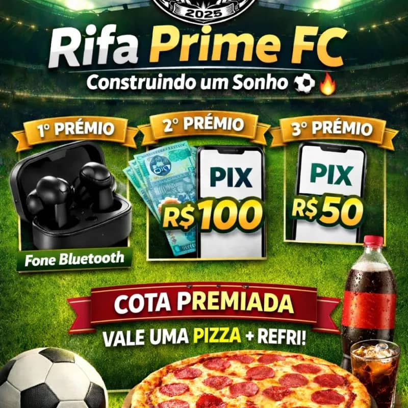 Imagem da campanha Apoie o Prime FC
