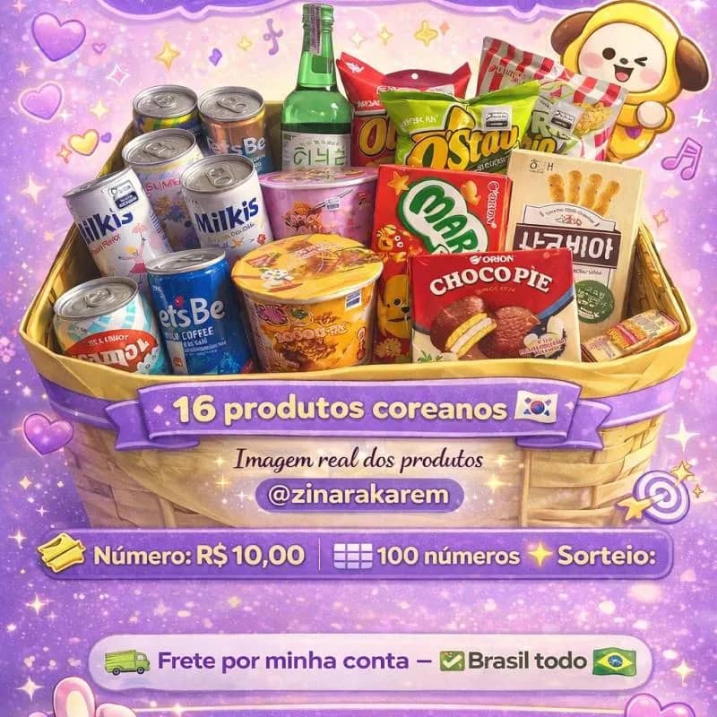 Imagem da campanha 💜 RIFA ARMY – RUMO AO SHOW DO BTS 💜