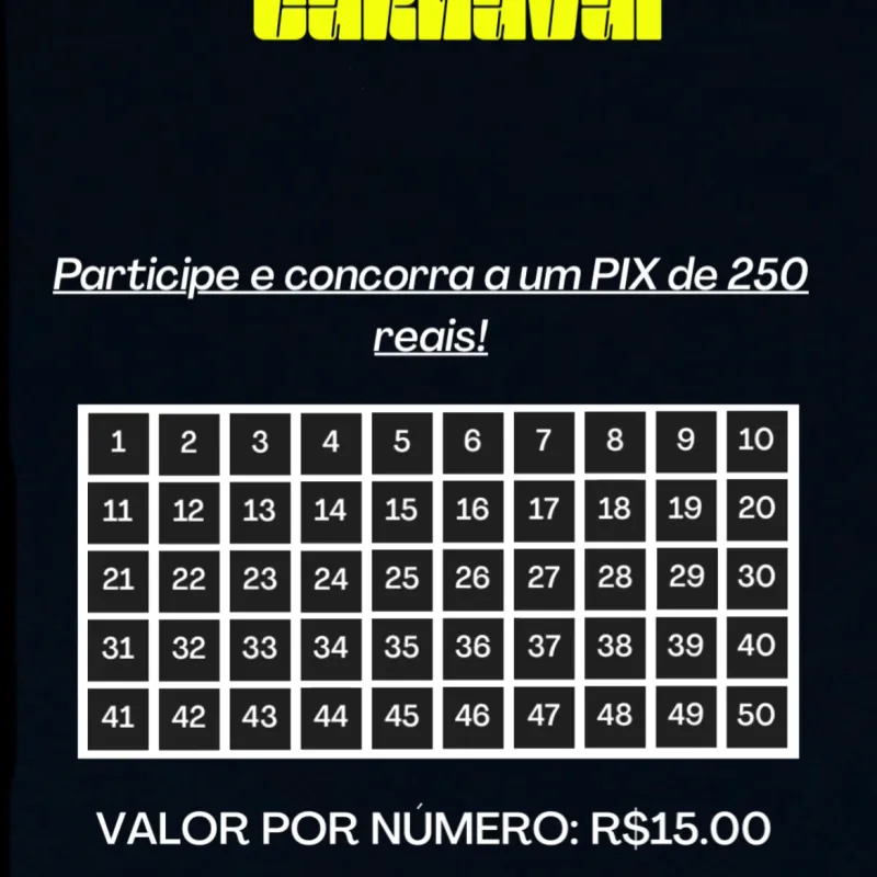 Imagem da campanha Pix de carnaval
