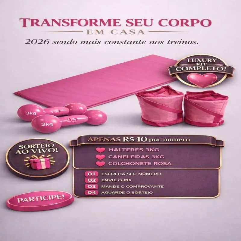 Imagem da campanha Transforme Seu Corpo em Casa.