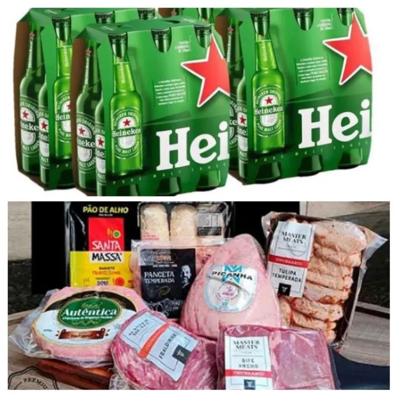 Imagem da campanha Kit Heineken + CHURRASCO