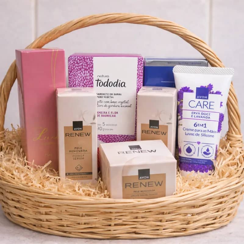 Imagem da campanha Sorteio de uma cesta de produtos Natura/Avon